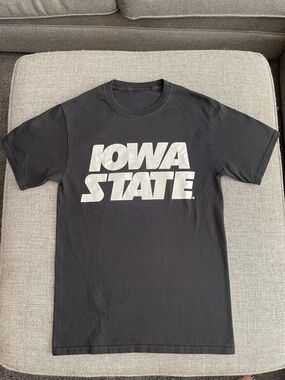 Iowa State Bold Logo Black Tee